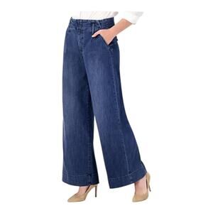 NYDJ Trousers NYDJ Higher Rise Mona Wide-Leg Denim size 26W